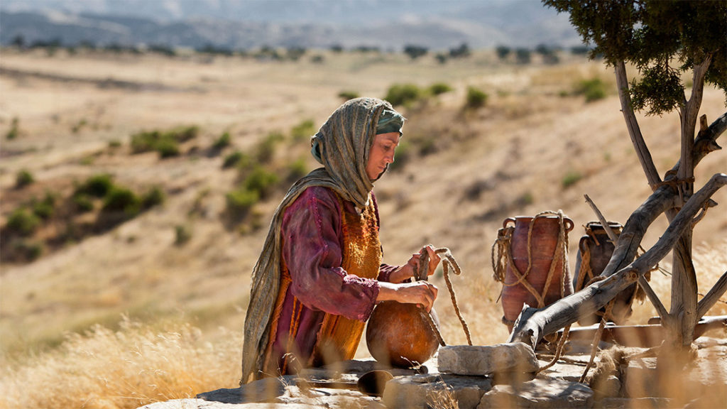 samaritan woman and Jesus at the well