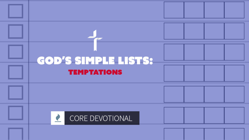 God's Simple Lists: Temptations